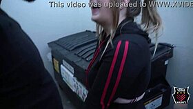 Andi Ray Milks Rome Majors' Huge BBC Dumpster Blowjob!