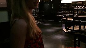 amateur neighbors sneak surprise anal assfucking and deepthroat blowjob in public restaurant toilet pov closeup