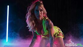 Whoa, Sarah Jessie just took that massive facial load