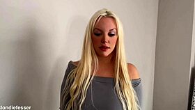 Heart racing as horny officer Blondie Fesser arrests me for dirty cock play and wild submission