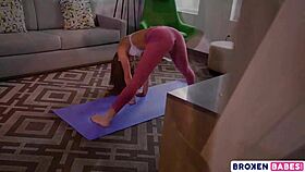 Emily Willis Petite Latina ANAL Fucked In Tight Yoga Pants