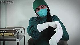 Obsessed with nurse's latex gloves fetish 😏🧤