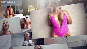 busty blonde pornstar's pov cumshot blowjob rocks