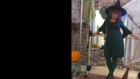 hotwife steffi witch costume homemade cock sucking frenzy