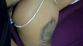 pretty tanned milf with big ass rides rookies thick cock passionately