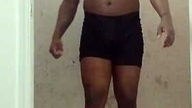 scorpio returns to spread ass in underwear making messy fun in new room