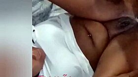 Naughty black babe twerks and cums hard on thick cock