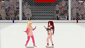 Paris Vs Ember Princess Ring Lesbian Wrestling Catfight Clash