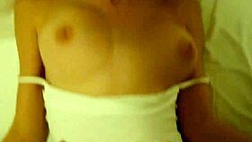 horny 18yo teen slurps fingers and rides massive interracial cock hardcore!