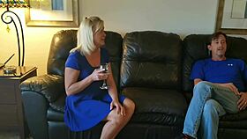 Hot shaved milf pussy from blonde strippers wild tease and fuck