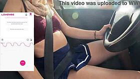Hey friend, film me driving while fan buzzes my lovense vibrator hard?