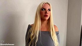 Heart racing as horny officer Blondie Fesser arrests me for dirty cock play and wild submission