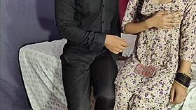 Bold Desi slut pounded hard in bedroom with deep creampie finish