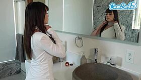 Lesbian boss rips secretary's suit for juicy pussy scissoring and licking orgasm