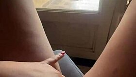 i tease neighbors strutting my juicy ass on platform