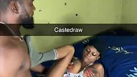 She grabs her big natural saggy tits while he fucks her pretty pussy relentlessly in heated passion