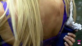 dungeon blondes orgasm hard as friends watch closely