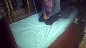 fucked sexy latina doggystyle bent over at night raw