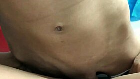 pretty latina tattooed slut spits kisses dominates old man cage