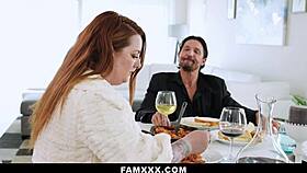 Blonde small tits shaved pussy obeys every command rides licks and takes hardcore dad commands