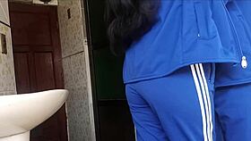 latina schoolgirl caught fucking classmate in bathroom doggystyle