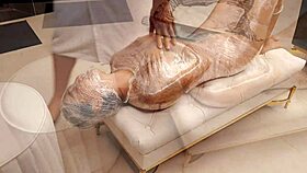 An extremely horny Asian teen takes brutal anal pounding in ecstasy