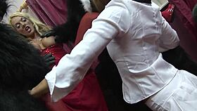 renee richards scores massive cumshot on huge tits as stacey saran watches