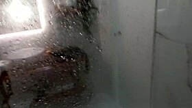 Huge Cock Shower Risky Cum Blast!