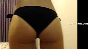 Check out this cute italian babe's beautiful ass shaking while she dances horny