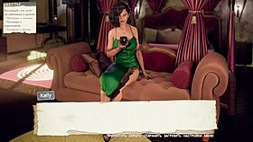 Busty maid rides huge cock