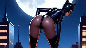 Catwoman gets anal fucked in animated milf scene