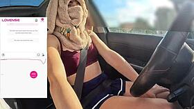Hey friend, film me driving while fan buzzes my lovense vibrator hard?