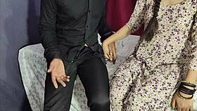 Bold Desi slut pounded hard in bedroom with deep creampie finish