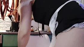 milf from dating site dresses as maid and gets dominated with anal gaping kisses