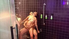 girls slap asses in steamy bisexual bath orgy 💦