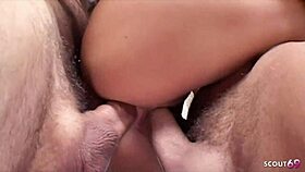 Redhead wife McKenzie Lee surprised by five guys gathering