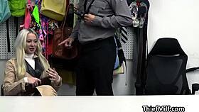 Fucking big tit naomi's throat for lingerie theft