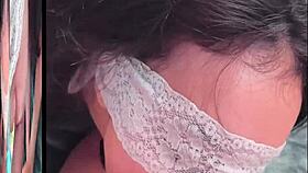 Hey, cute petite amateur babe licks for POV cumshot facial