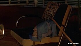 imagine janet gunn's sexy milf tits in a steamy handjob tease from night of the running man