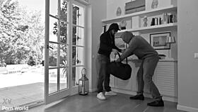 veronica leal and leya desantis, bi besties drilled dp by robbers in robbery part 2?