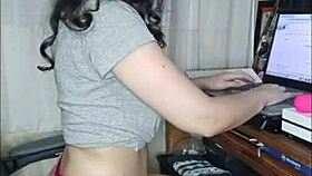 Angel hides her toy play until I burst in for the real action