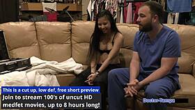 Dr Tampa Ravages Raya Nguyen's Shaved Pussy