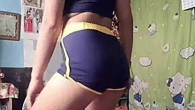 hey asian babe why your tight shorts dancing make me hard?