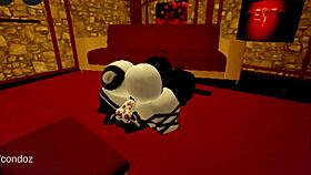 futanari pounds sexy ass in roblox virtual world