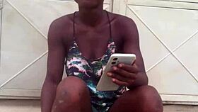 crazy african bitch twerks wild ass nonstop to afro beats