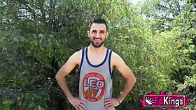 Young Spanish black babe bangs huge cock outdoors on public date! 🌳🍆