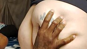 Groping escalates to deep anal pounding session