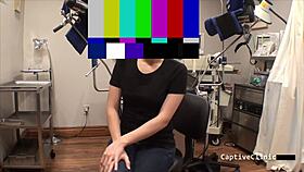 i'm blindfolded in latex gloves as lilith rose slaps humiliates me backstage