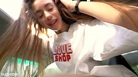 risky public car threesome escalates to rough home sex with epic facial finish