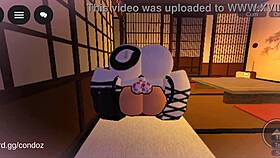 futanari pounds sexy ass in roblox virtual world